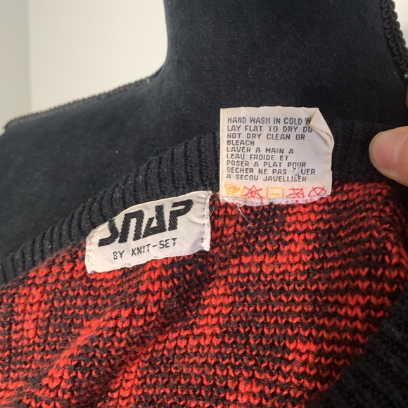 Vintage Grandpa Knit Pattern Sweater Women’s S / M - Picture 7 of 7